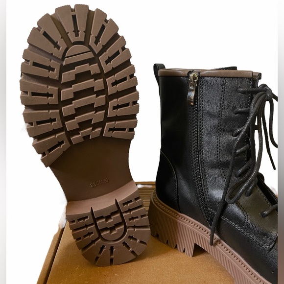 Chunky Lug Combat Boots - Picture 13 of 14